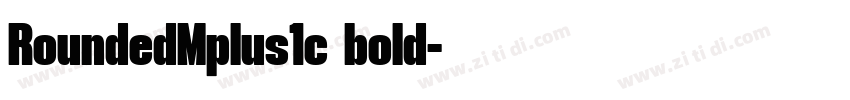 RoundedMplus1c bold字体转换